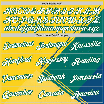 Custom Yellow White-Kelly Green 3D Pattern Design Brazil Jamaica Sportswear Performance T-Shirt