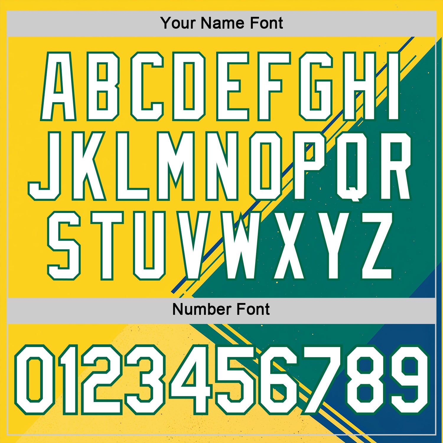 Custom Yellow White-Kelly Green 3D Pattern Design Brazil Jamaica Sportswear Performance T-Shirt