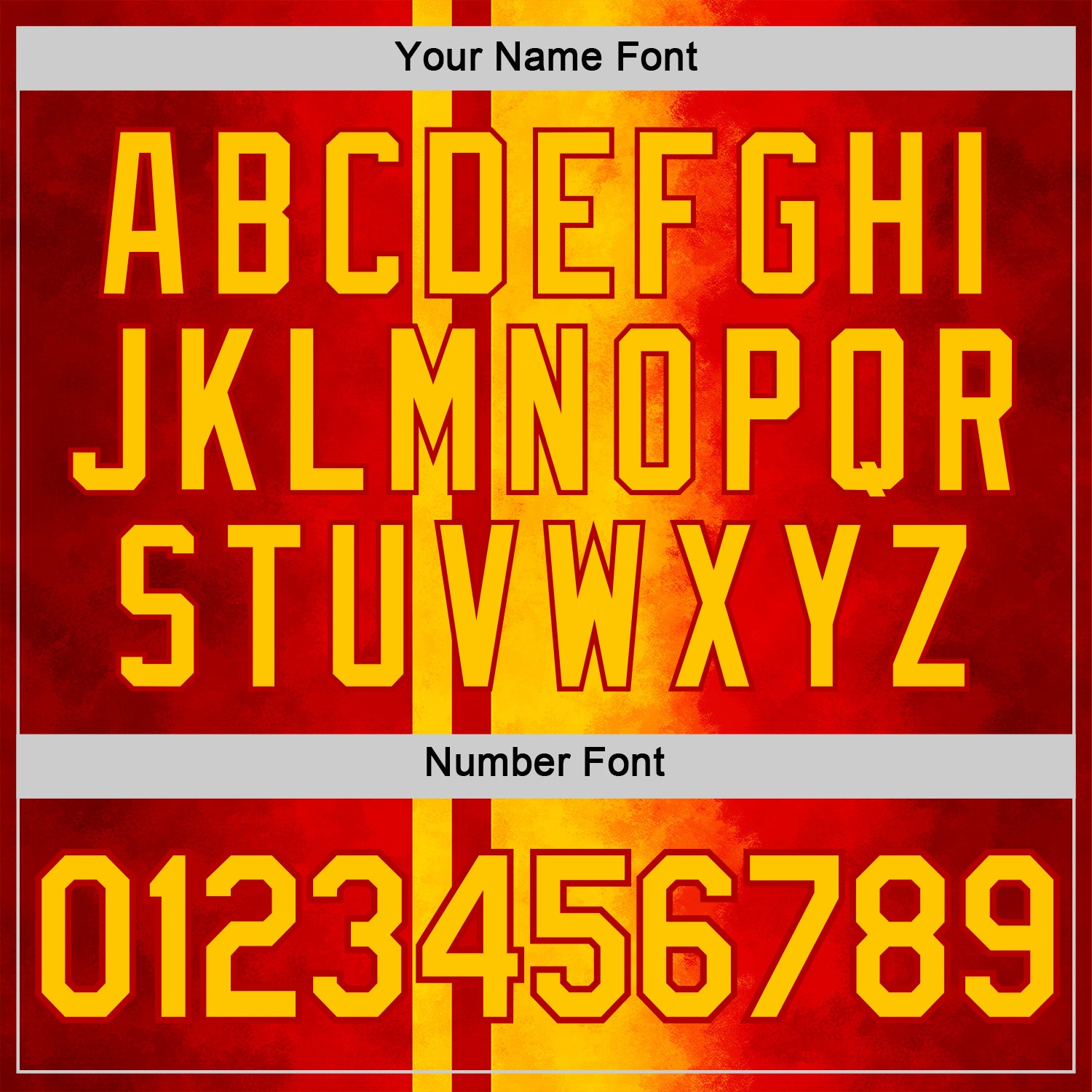 Custom Red Yellow 3D Pattern Design Spain Gradient Sportswear Performance T-Shirt