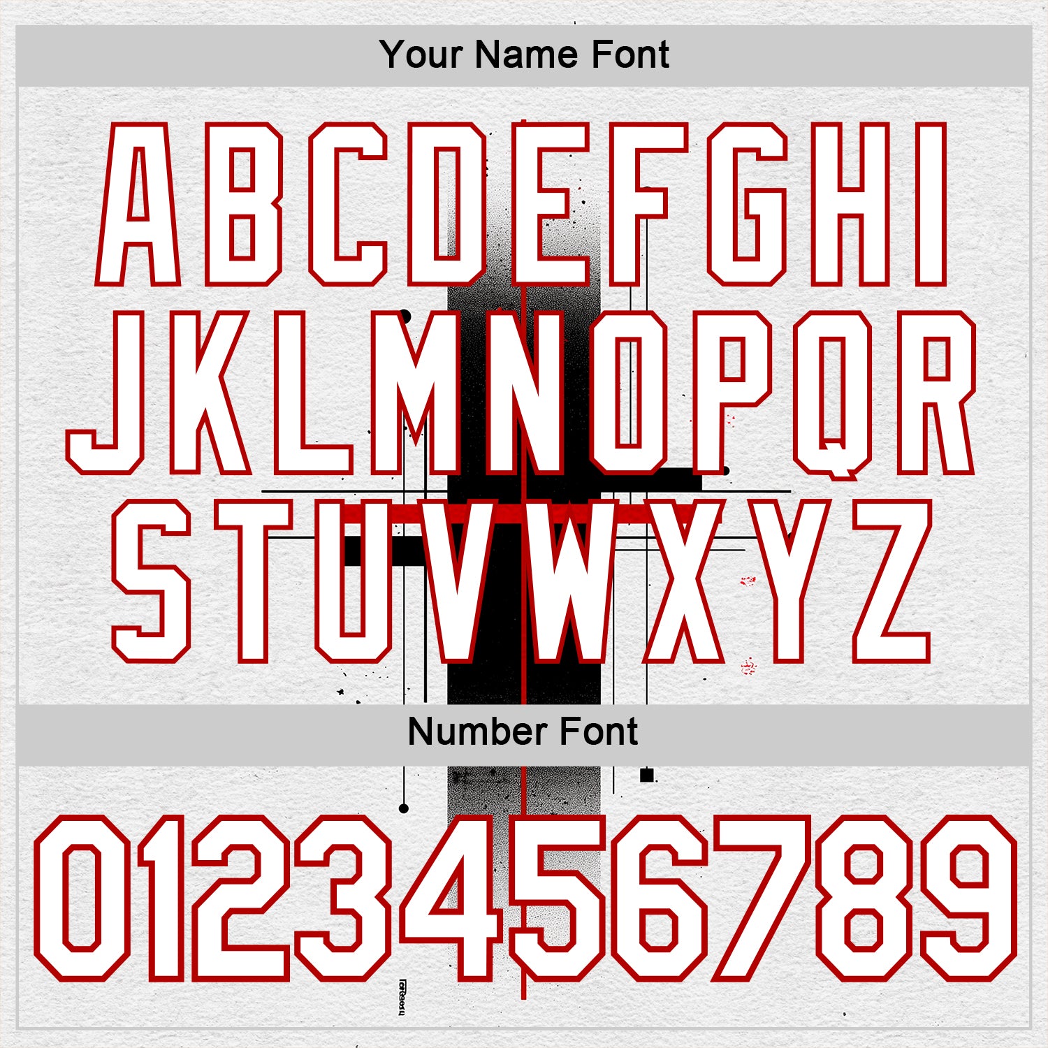 Custom White Black-Red 3D Pattern Design Gradient Cross Sportswear Performance T-Shirt