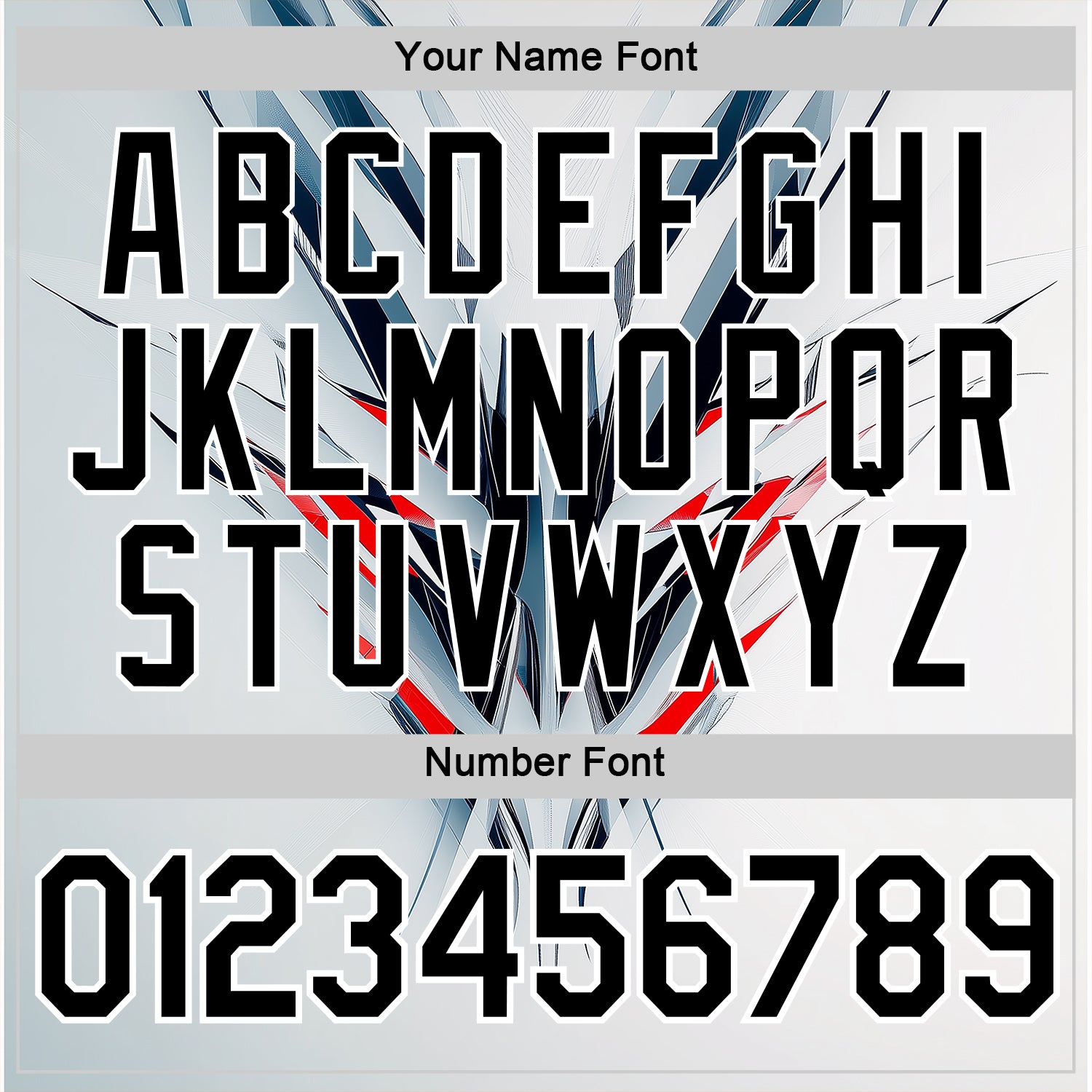 Custom White Black-Red 3D Pattern Design Abstract Shape Sportswear Performance T-Shirt