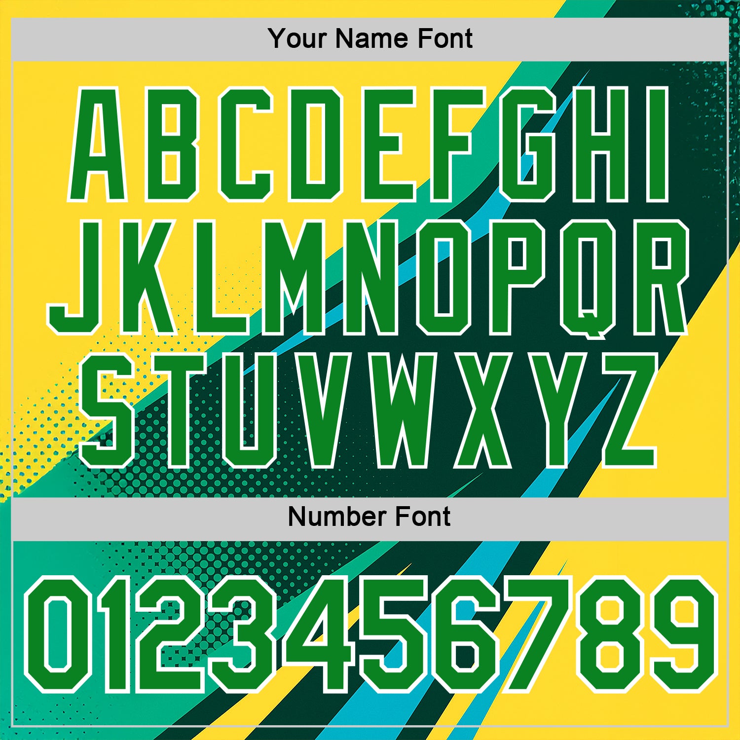 Custom Yellow Grass Green Blue-White 3D Pattern Design Brazil Sportswear Performance T-Shirt