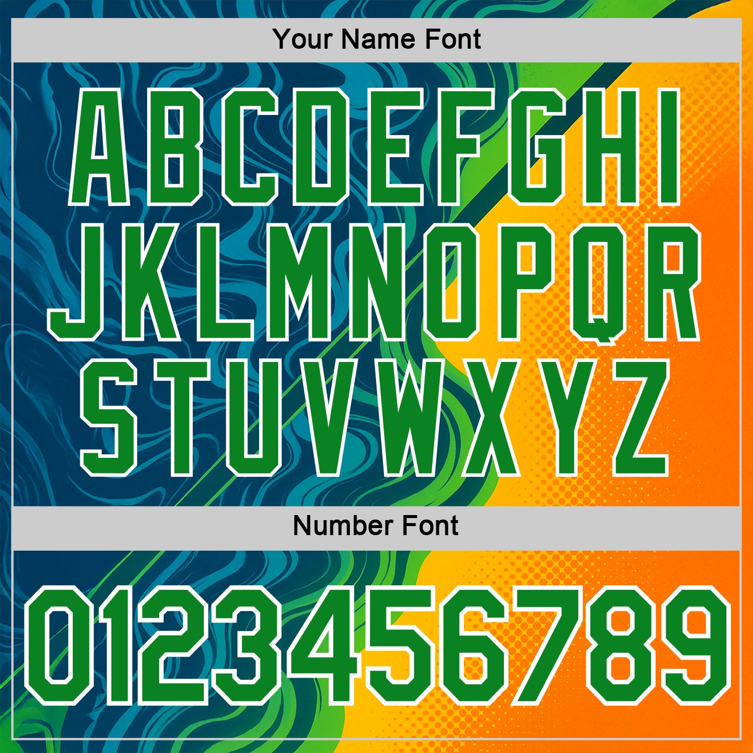 Custom Blue Grass Green Yellow-White 3D Pattern Design Brazil Marbel Sportswear Performance T-Shirt