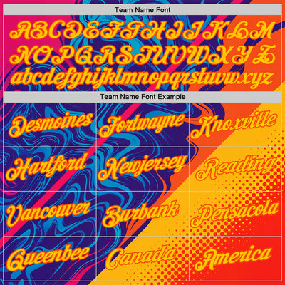 Custom Dark Purple Yellow-Orange 3D Pattern Design Romania Colombia Sportswear Performance T-Shirt