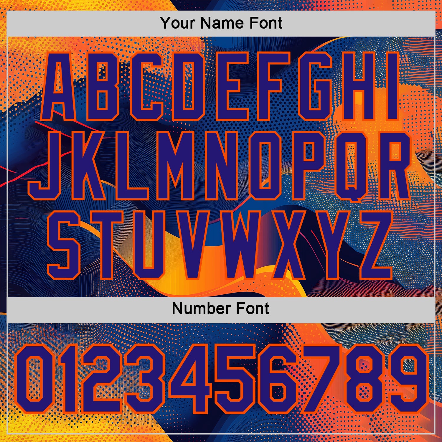 Custom Orange Dark Purple-Blue 3D Pattern Design Gradient Sportswear Performance T-Shirt