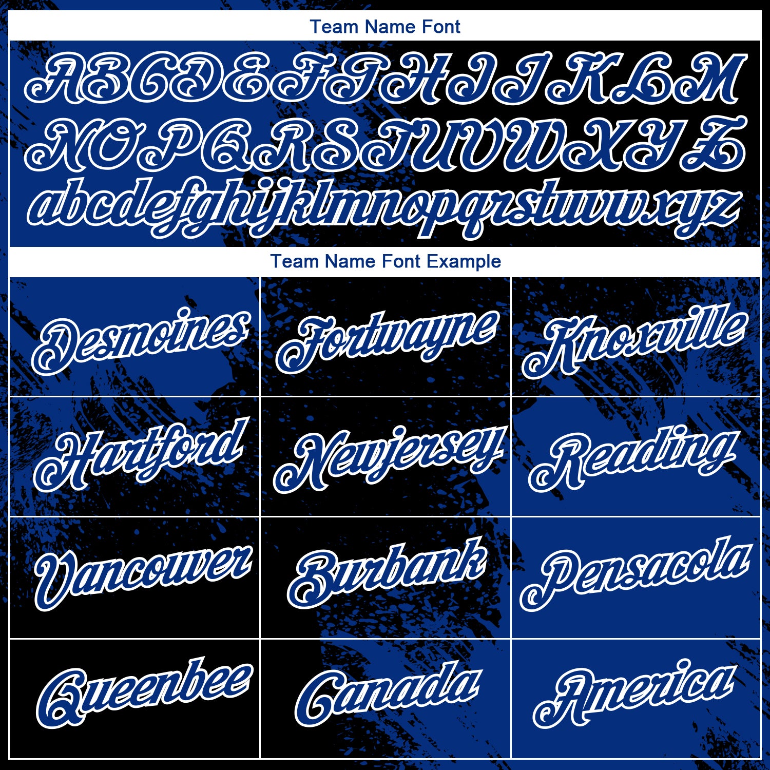 Custom Black Royal-White 3D Pattern Design Abstract Brush Stroke Performance T-Shirt