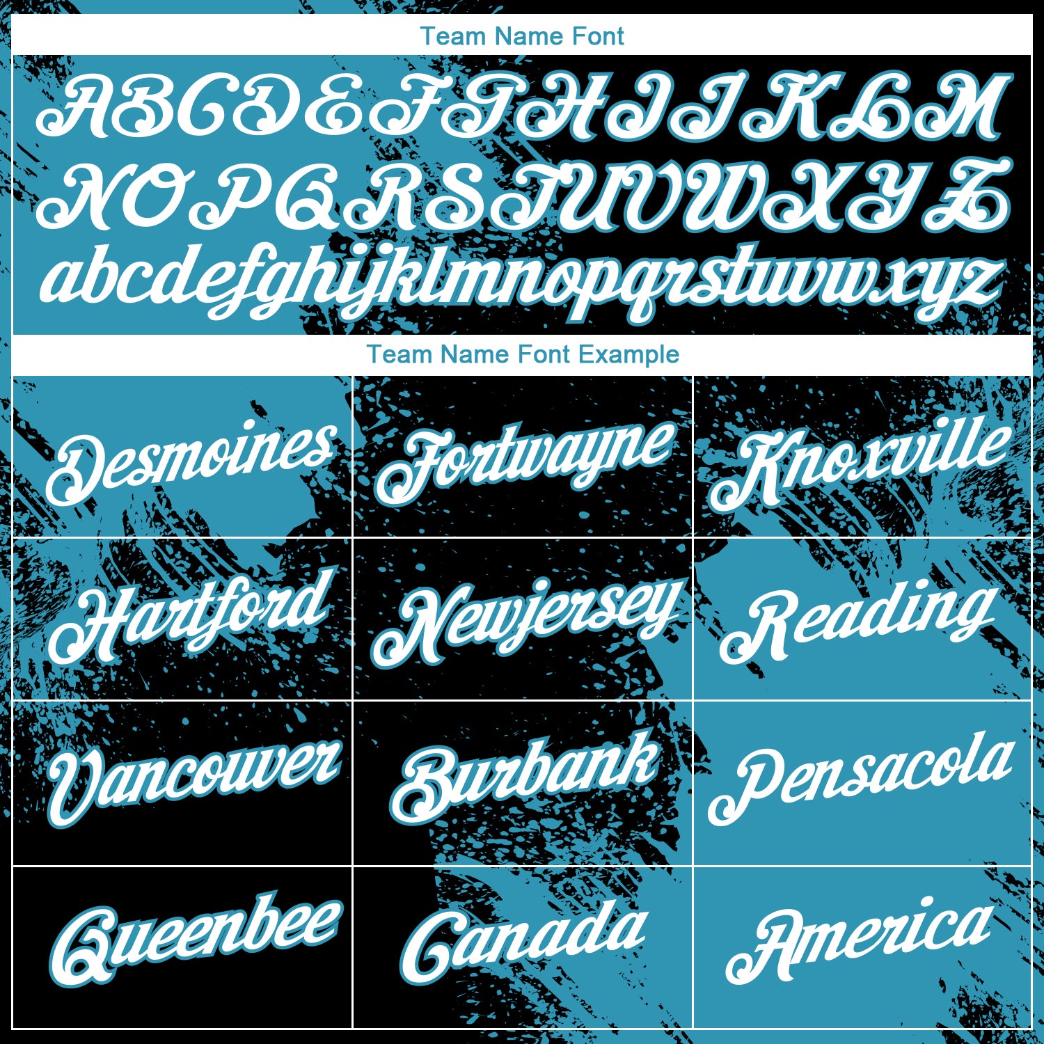 Custom Black White-Panther Blue 3D Pattern Design Abstract Brush Stroke Performance T-Shirt