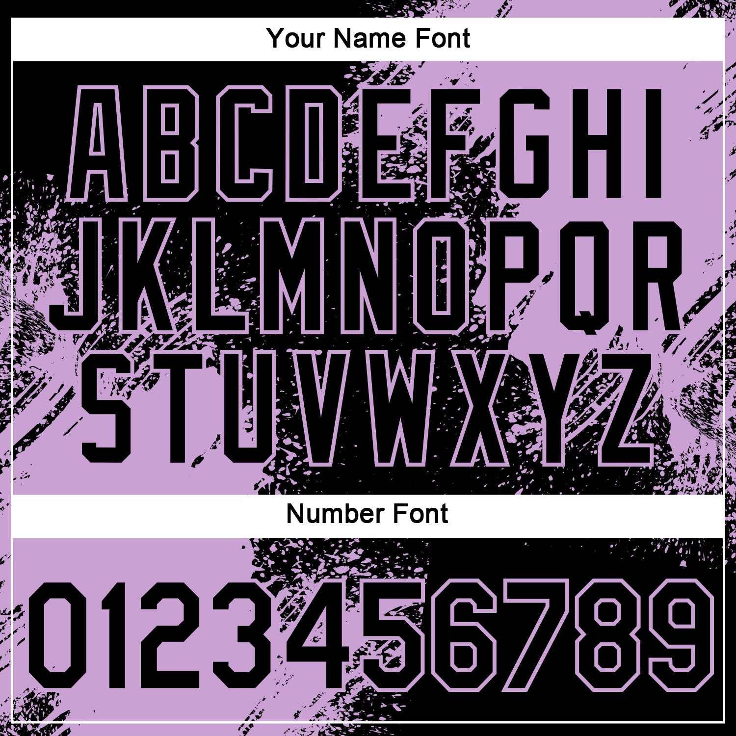 Custom Black Light Purple 3D Pattern Design Abstract Brush Stroke Performance T-Shirt