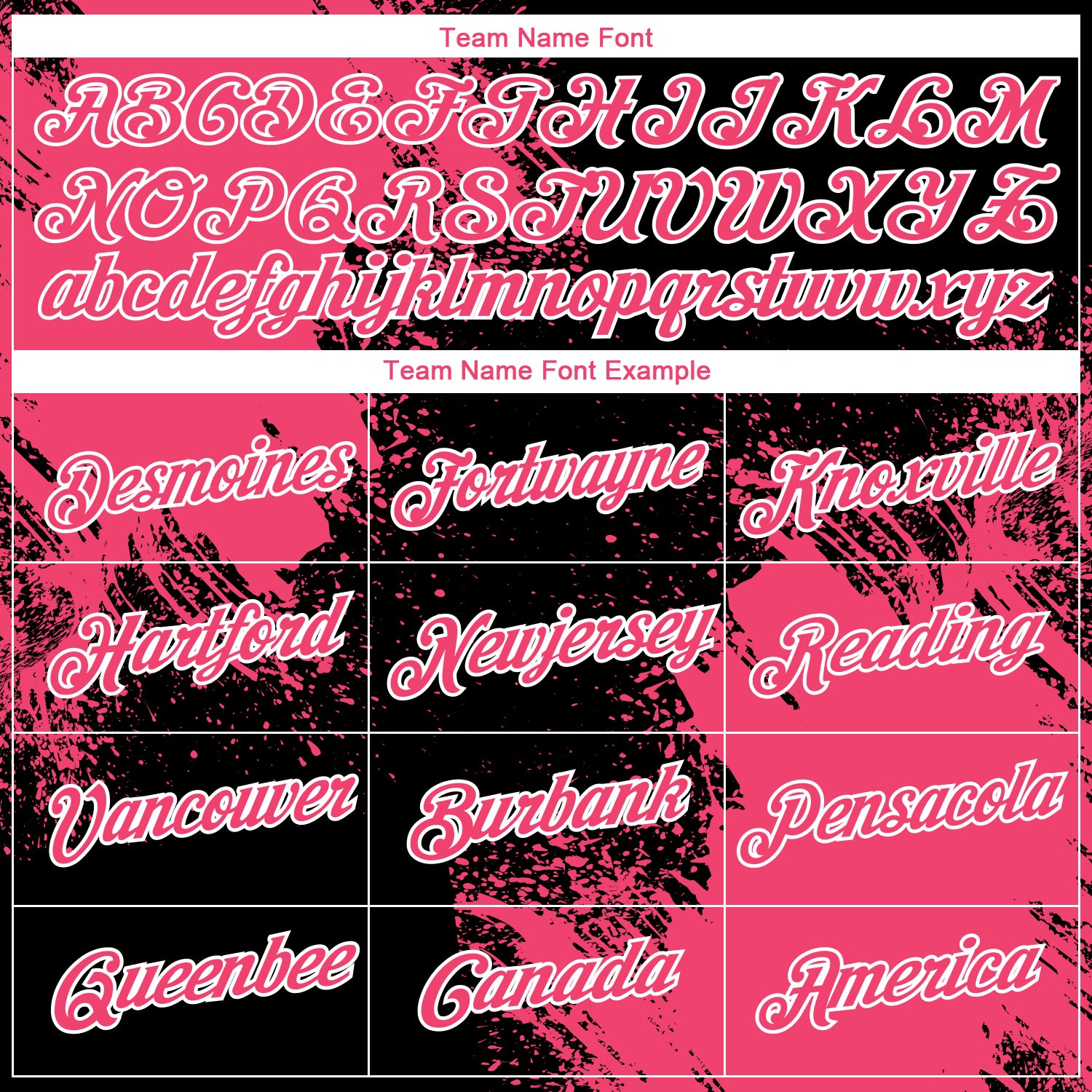 Custom Black Neon Pink-White 3D Pattern Design Abstract Brush Stroke Performance T-Shirt