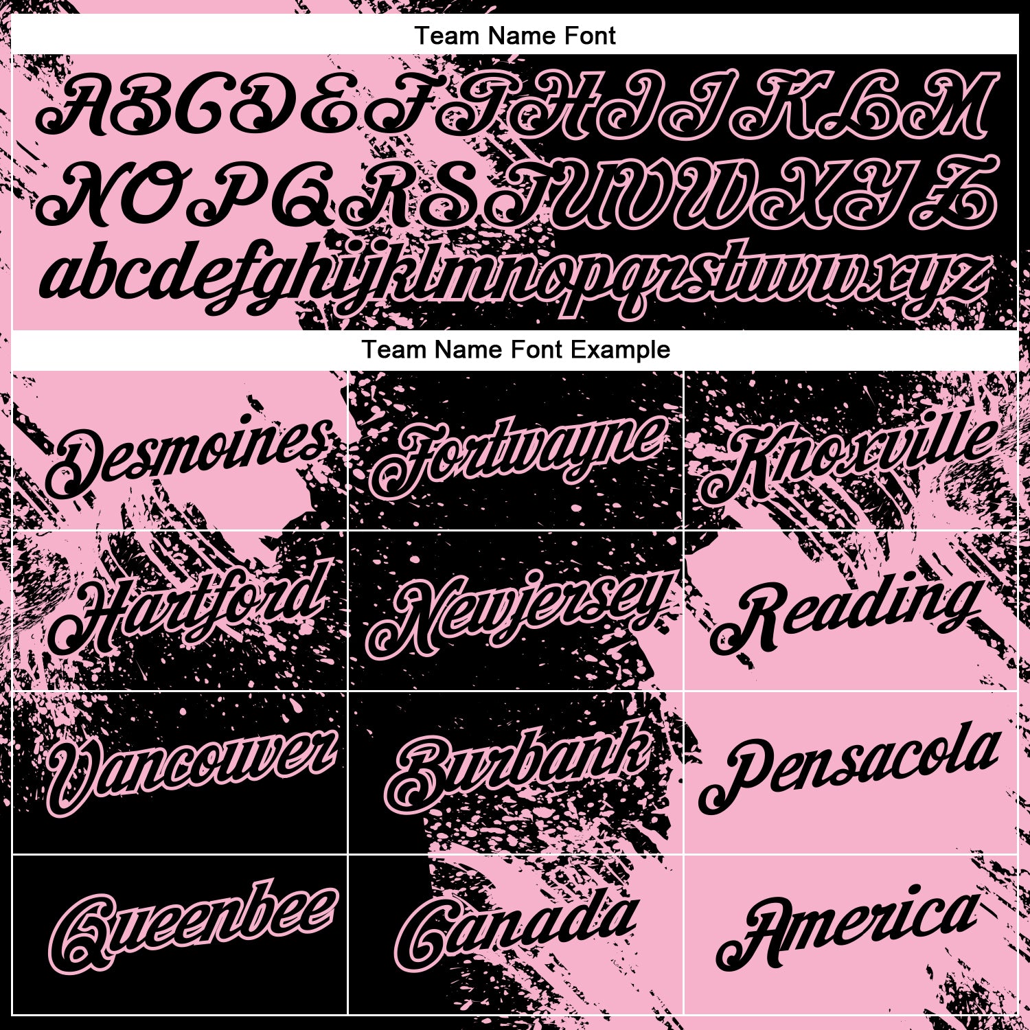 Custom Black Light Pink 3D Pattern Design Abstract Brush Stroke Performance T-Shirt