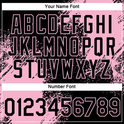 Custom Black Light Pink 3D Pattern Design Abstract Brush Stroke Performance T-Shirt