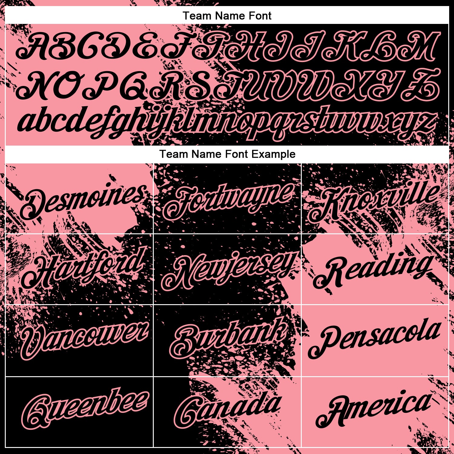 Custom Black Medium Pink 3D Pattern Design Abstract Brush Stroke Performance T-Shirt