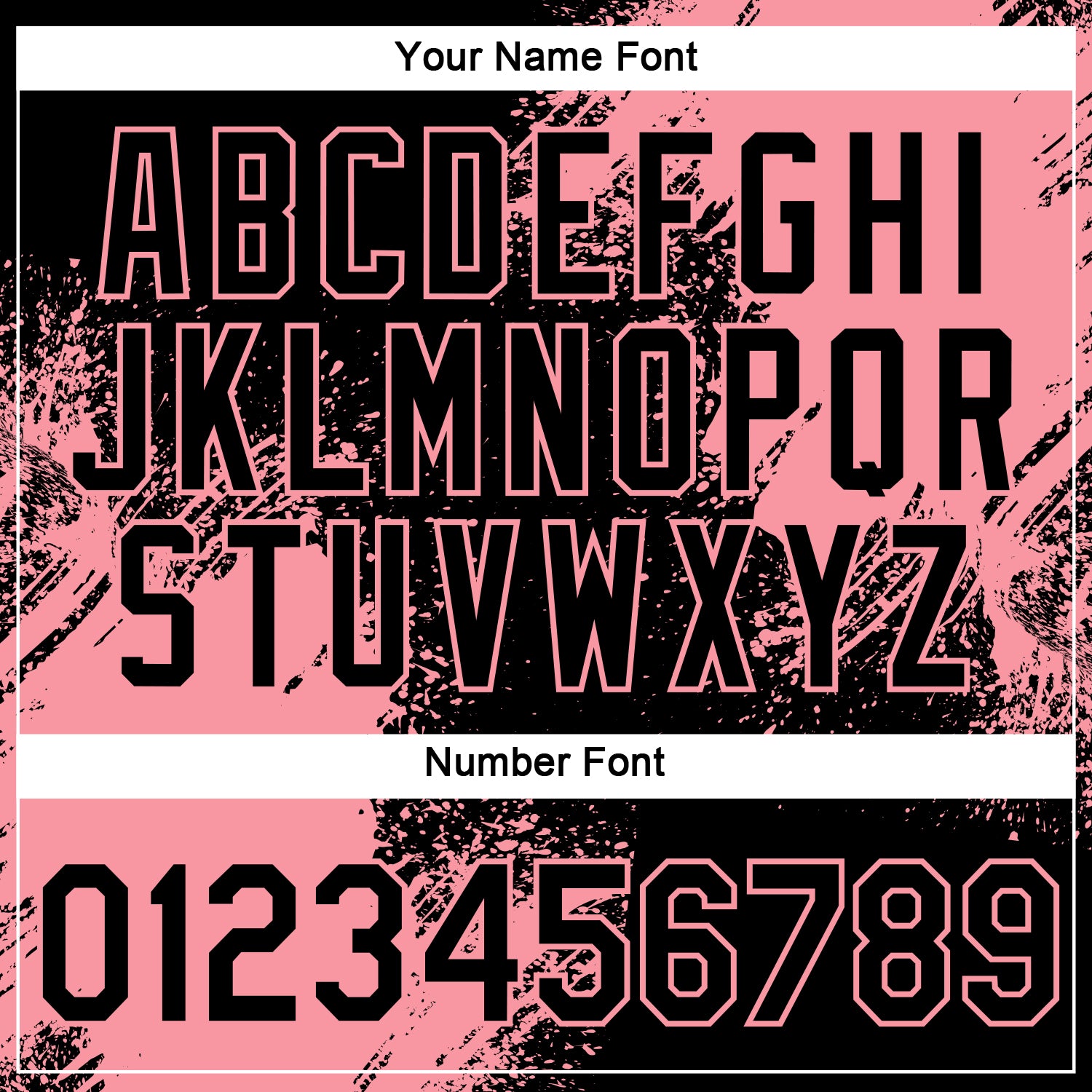 Custom Black Medium Pink 3D Pattern Design Abstract Brush Stroke Performance T-Shirt