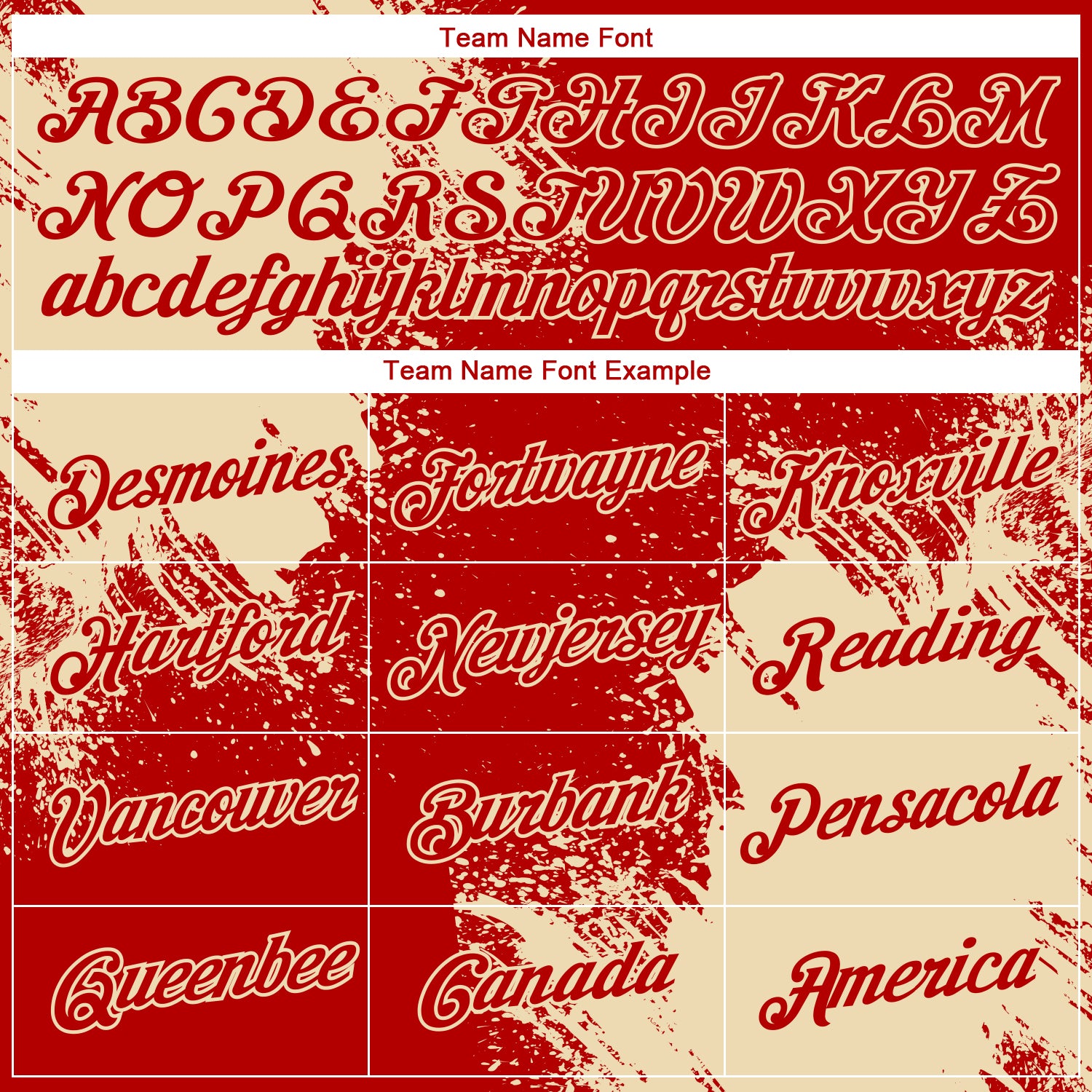 Custom Red Cream 3D Pattern Design Abstract Brush Stroke Performance T-Shirt