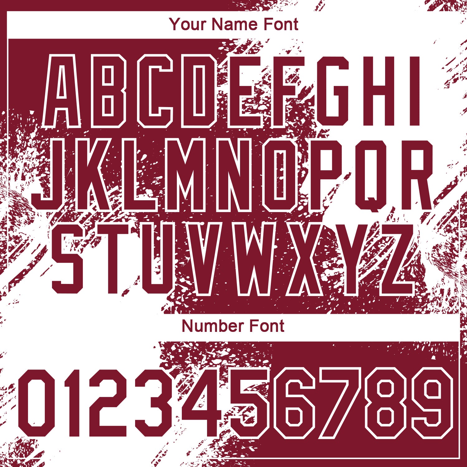 Custom Crimson White 3D Pattern Design Abstract Brush Stroke Performance T-Shirt