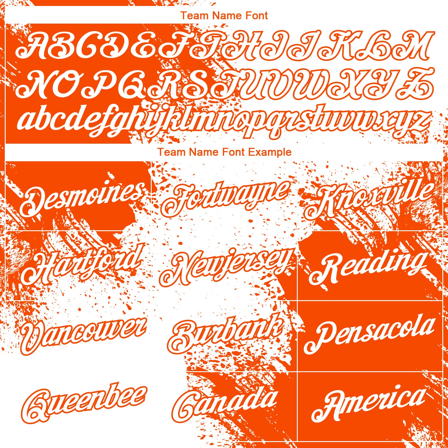 Custom White Orange 3D Pattern Design Abstract Brush Stroke Performance T-Shirt