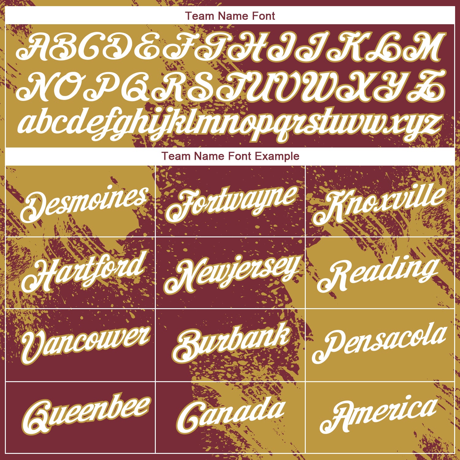 Custom Burgundy White-Old Gold 3D Pattern Design Abstract Brush Stroke Performance T-Shirt