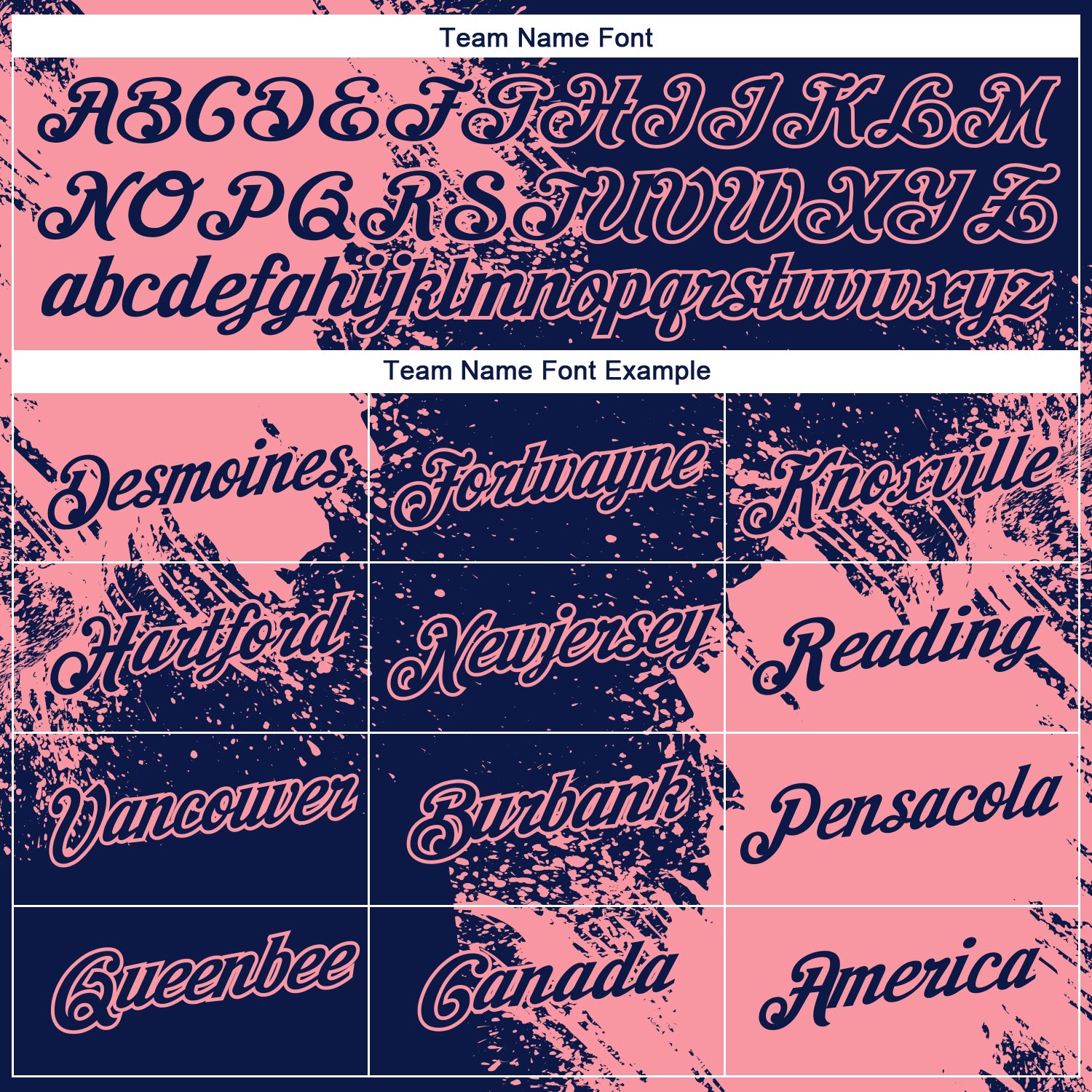 Custom Navy Medium Pink 3D Pattern Design Abstract Brush Stroke Performance T-Shirt