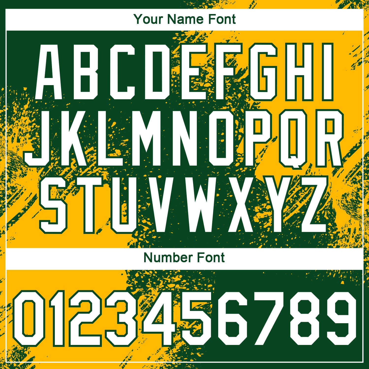 Custom Green White-Gold 3D Pattern Design Abstract Brush Stroke Performance T-Shirt