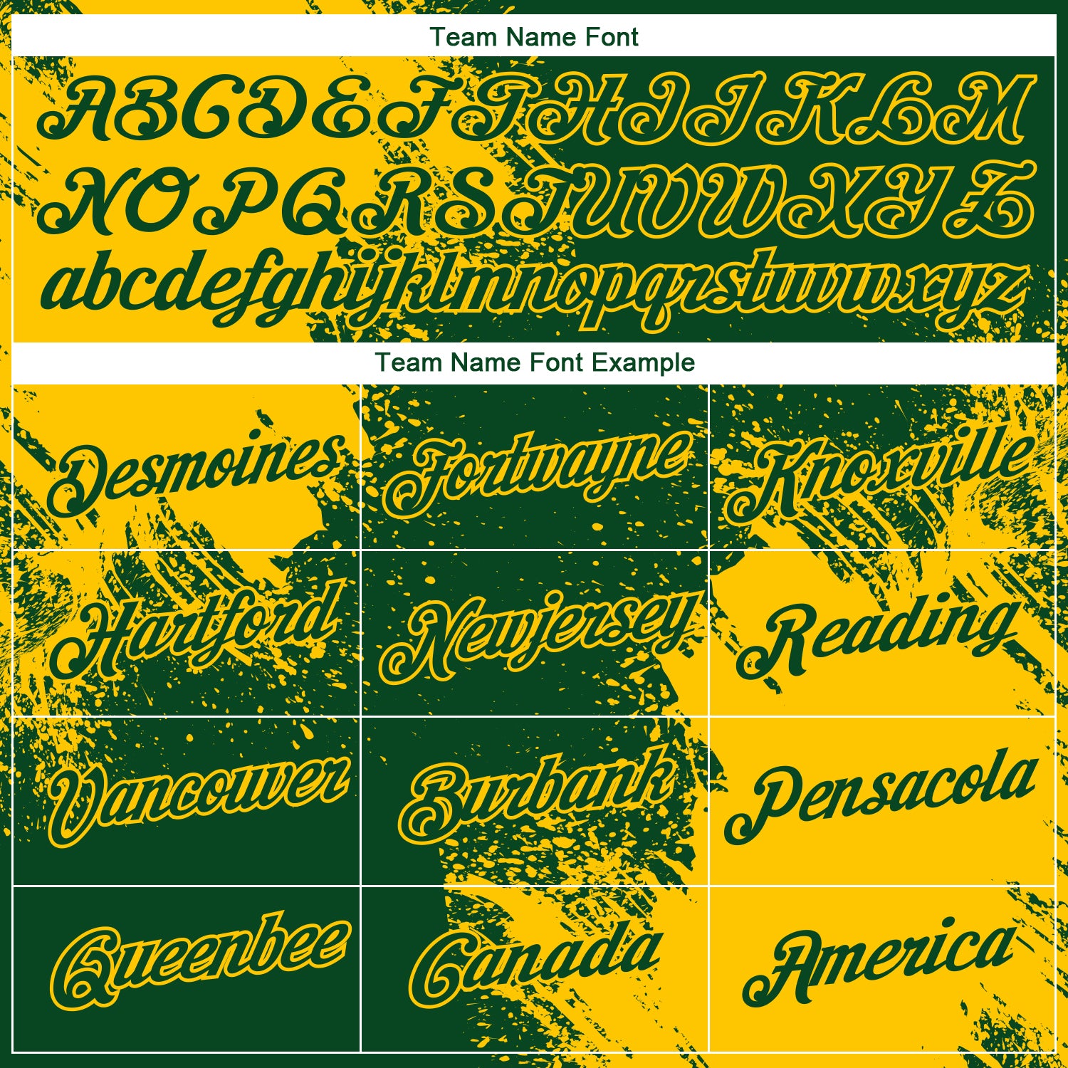 Custom Green Yellow 3D Pattern Design Abstract Brush Stroke Performance T-Shirt