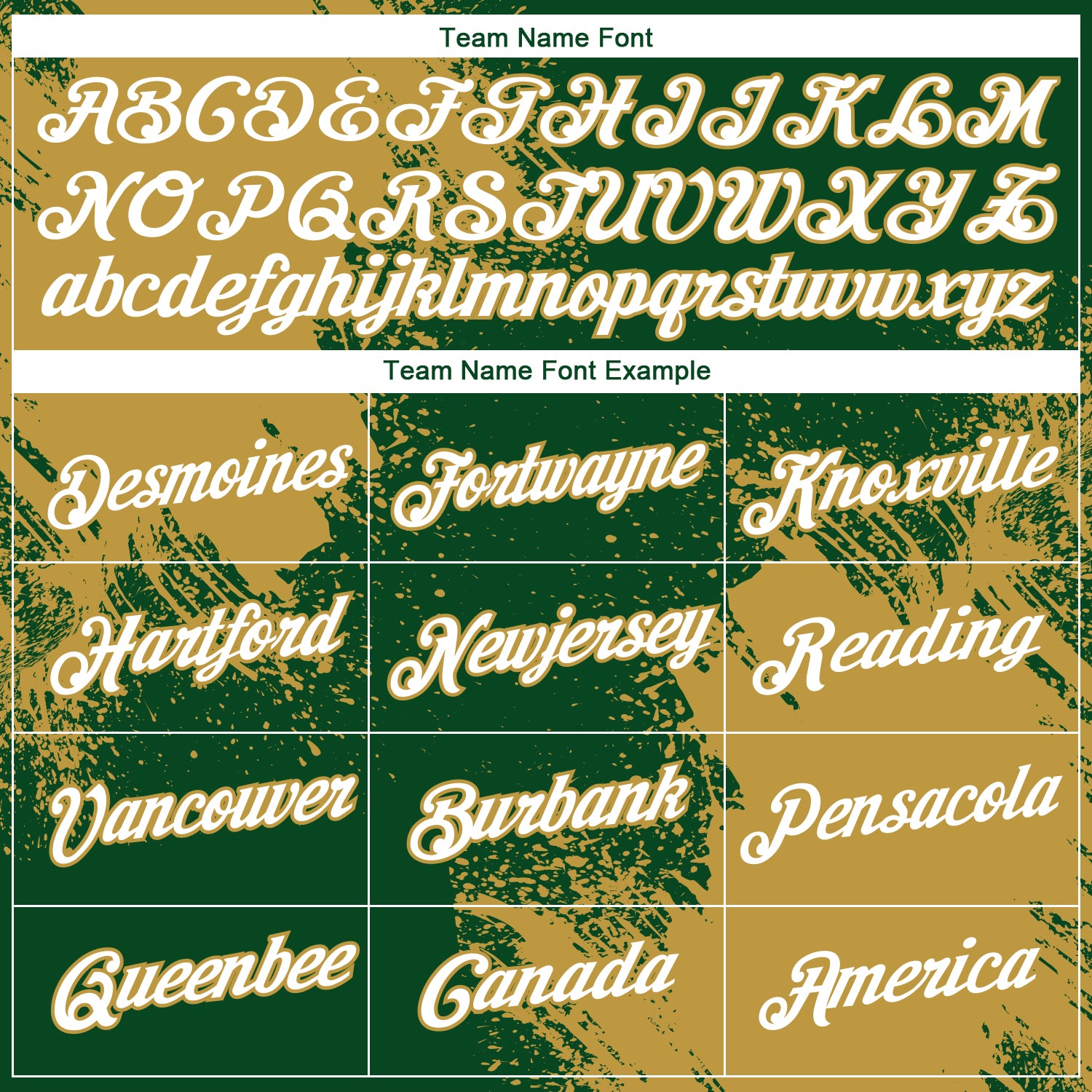 Custom Green White-Old Gold 3D Pattern Design Abstract Brush Stroke Performance T-Shirt