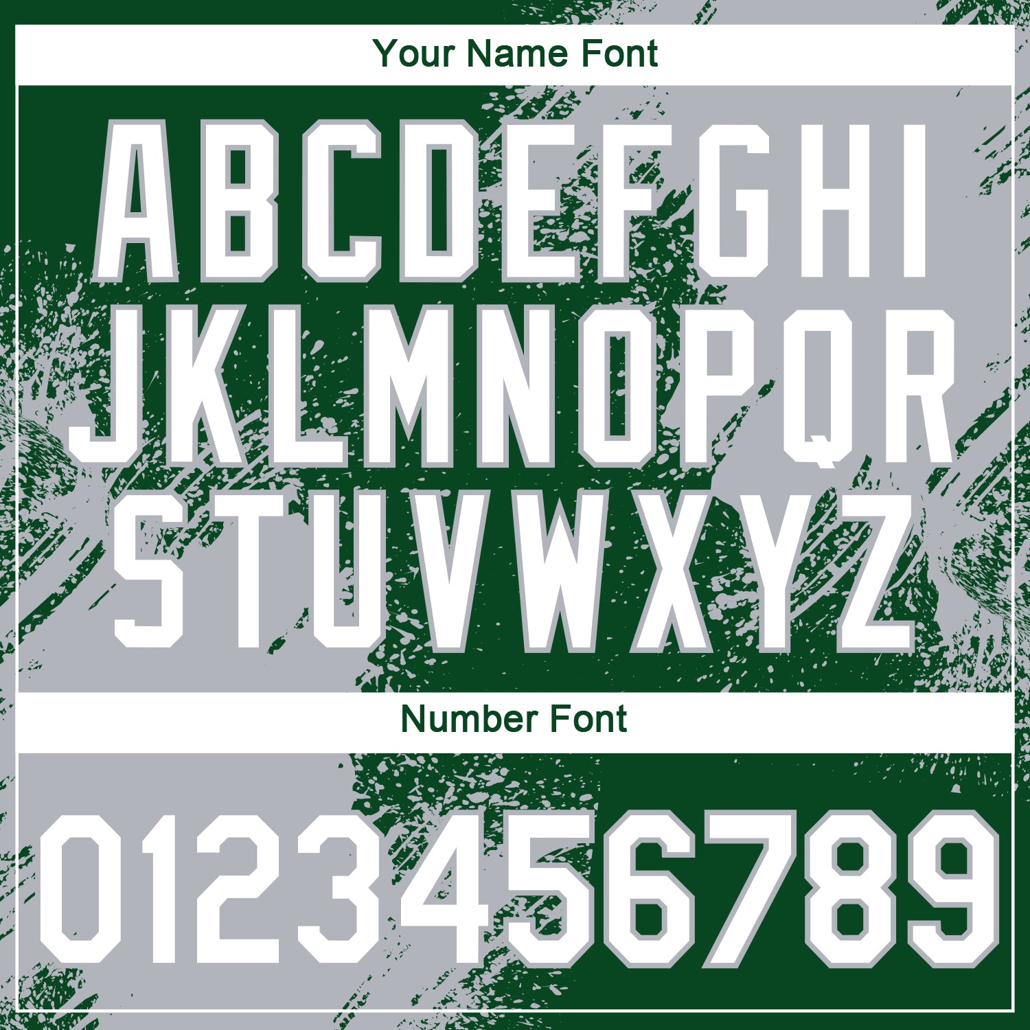 Custom Green White-Gray 3D Pattern Design Abstract Brush Stroke Performance T-Shirt