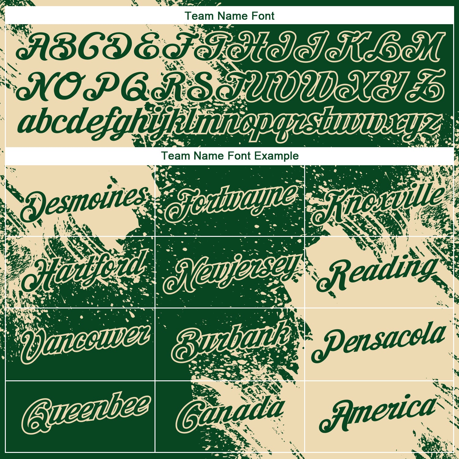 Custom Green Cream 3D Pattern Design Abstract Brush Stroke Performance T-Shirt