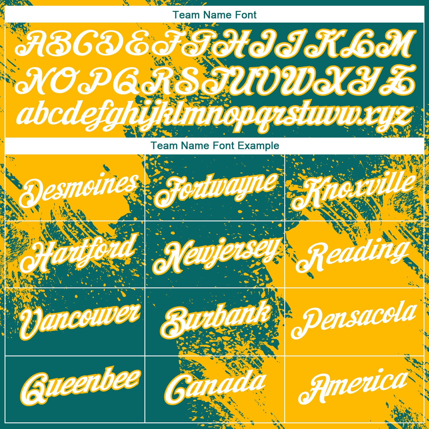 Custom Teal White-Gold 3D Pattern Design Abstract Brush Stroke Performance T-Shirt