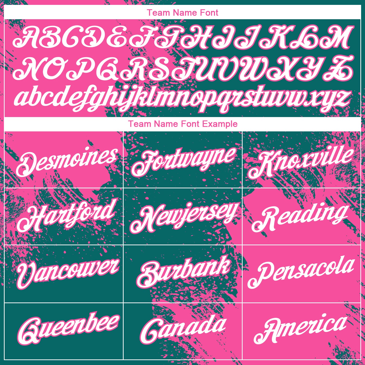 Custom Teal White-Pink 3D Pattern Design Abstract Brush Stroke Performance T-Shirt