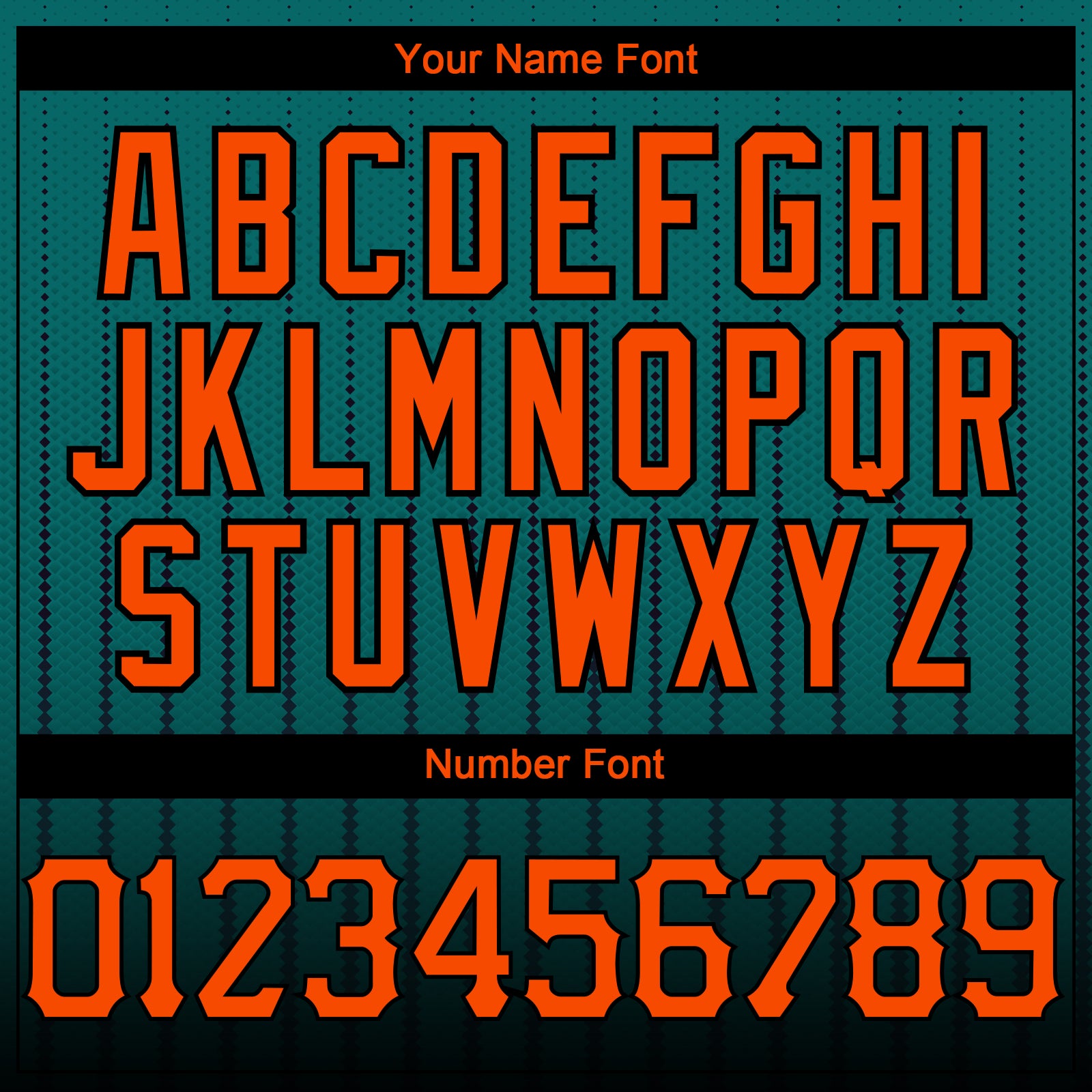 Custom Teal Orange-Black 3D Pattern Design Gradient Geometric Shape Authentic Baseball Jersey