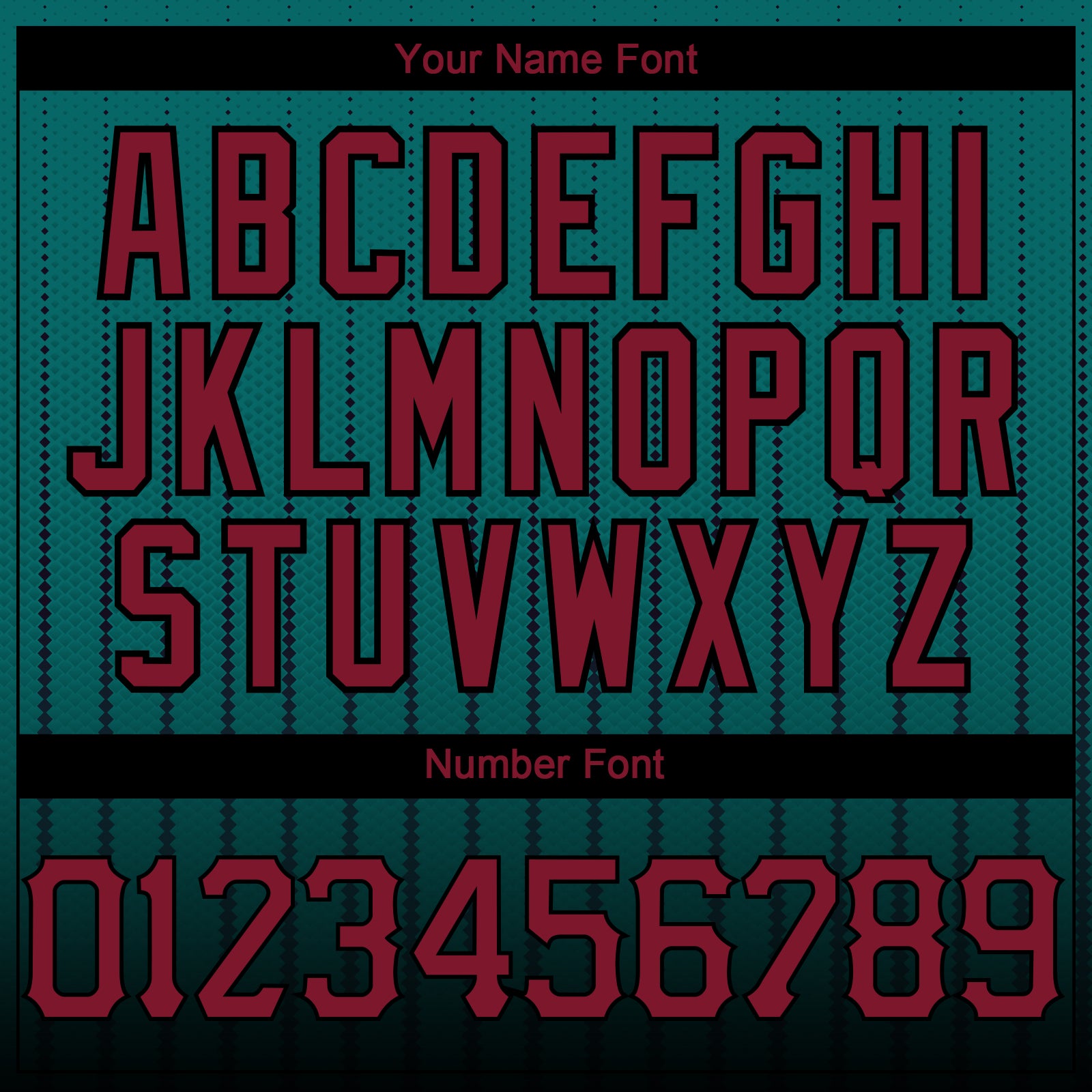 Custom Teal Crimson-Black 3D Pattern Design Gradient Geometric Shape Authentic Baseball Jersey