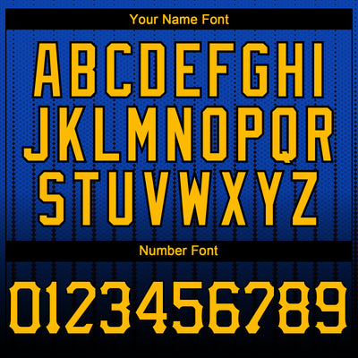 Custom Thunder Blue Gold-Black 3D Pattern Design Gradient Geometric Shape Authentic Baseball Jersey