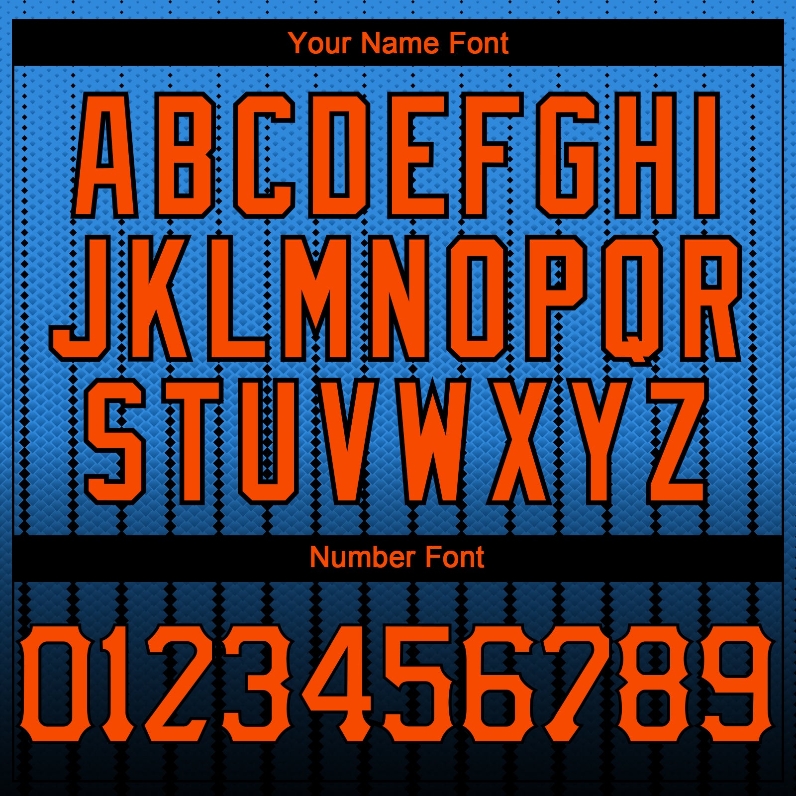 Custom Electric Blue Orange-Black 3D Pattern Design Gradient Geometric Shape Authentic Baseball Jersey