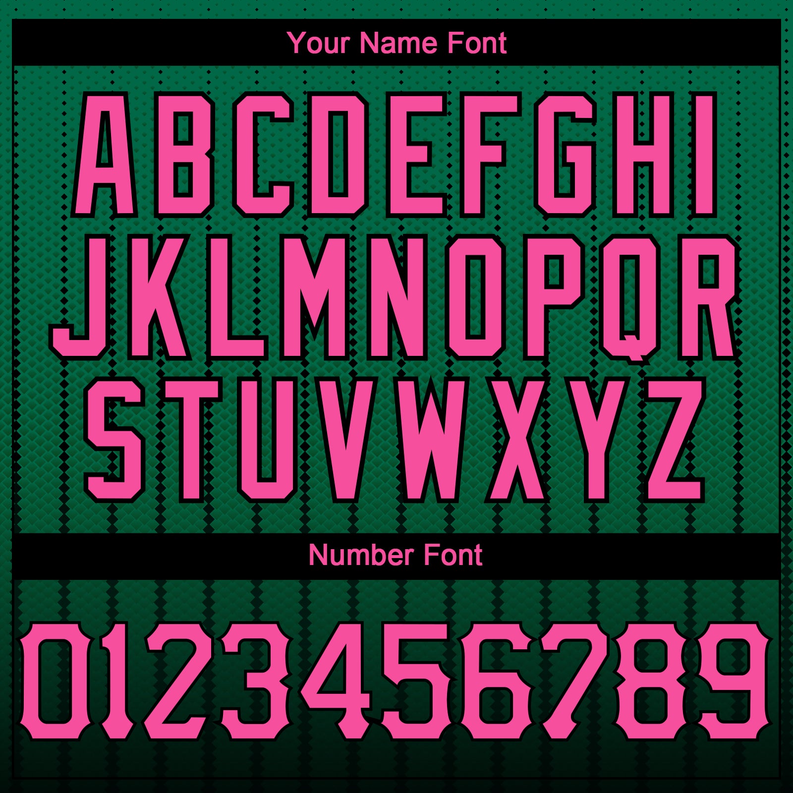 Custom Kelly Green Pink-Black 3D Pattern Design Gradient Geometric Shape Authentic Baseball Jersey