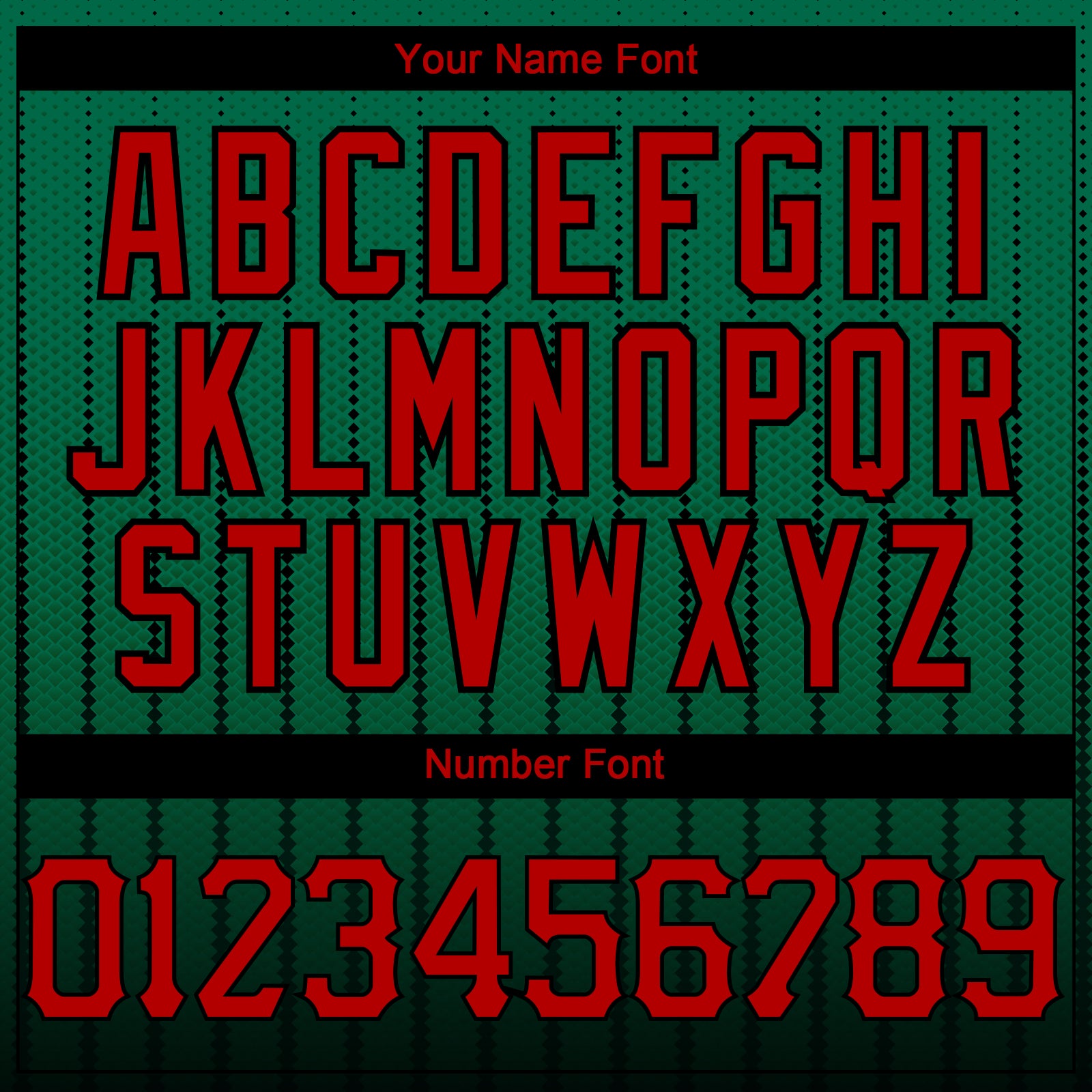 Custom Kelly Green Red-Black 3D Pattern Design Gradient Geometric Shape Authentic Baseball Jersey