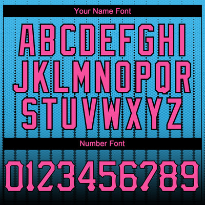 Custom Sky Blue Pink-Black 3D Pattern Design Gradient Geometric Shape Authentic Baseball Jersey