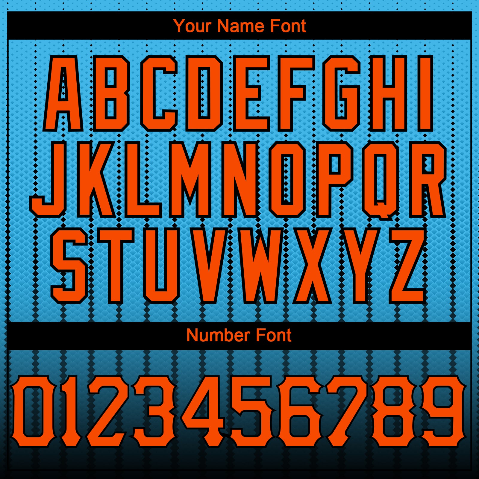 Custom Sky Blue Orange-Black 3D Pattern Design Gradient Geometric Shape Authentic Baseball Jersey