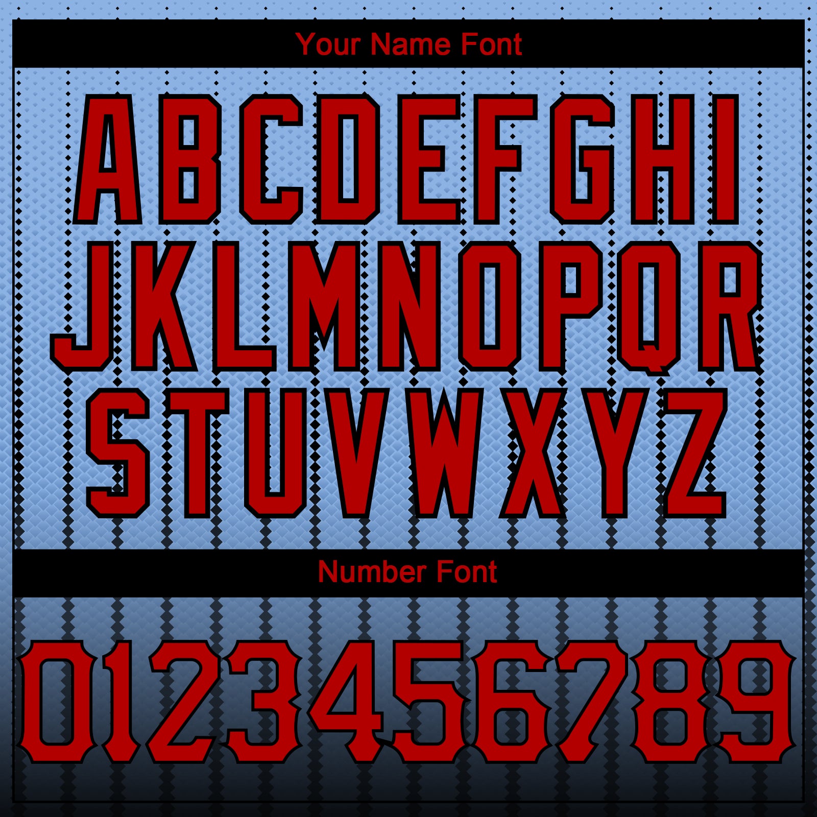 Custom Light Blue Red-Black 3D Pattern Design Gradient Geometric Shape Authentic Baseball Jersey