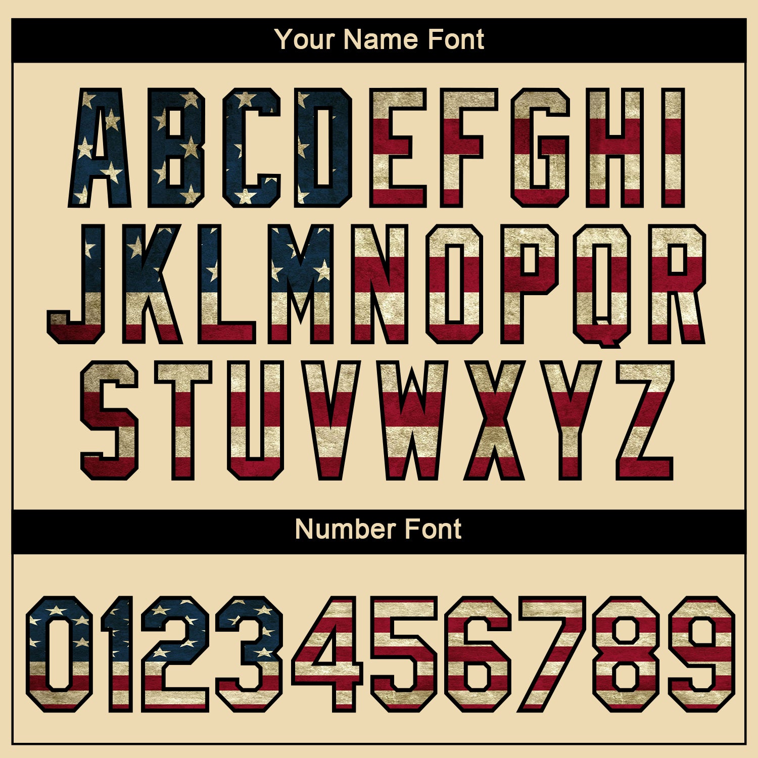 Custom Cream Vintage USA Flag-Black 3D Pattern Design Gradient Style Twinkle Star Performance T-Shirt