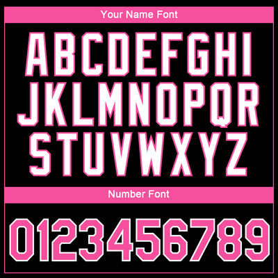 Custom Black Pink-White 3D Pattern Design Gradient Style Twinkle Star Performance T-Shirt