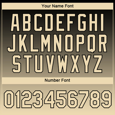 Custom Black Cream 3D Pattern Design Gradient Style Twinkle Star Performance T-Shirt