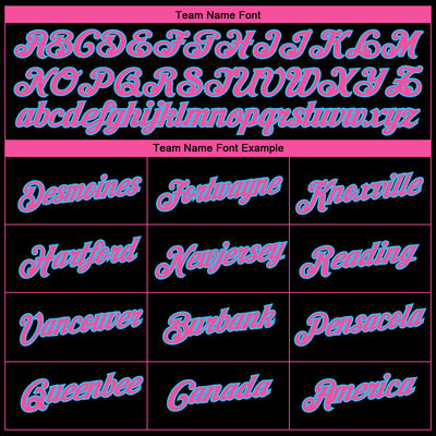 Custom Black Pink-Sky Blue 3D Pattern Design Gradient Style Twinkle Star Performance T-Shirt