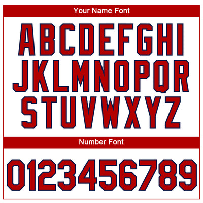 Custom White Red-Navy 3D Pattern Design Gradient Style Twinkle Star Performance T-Shirt