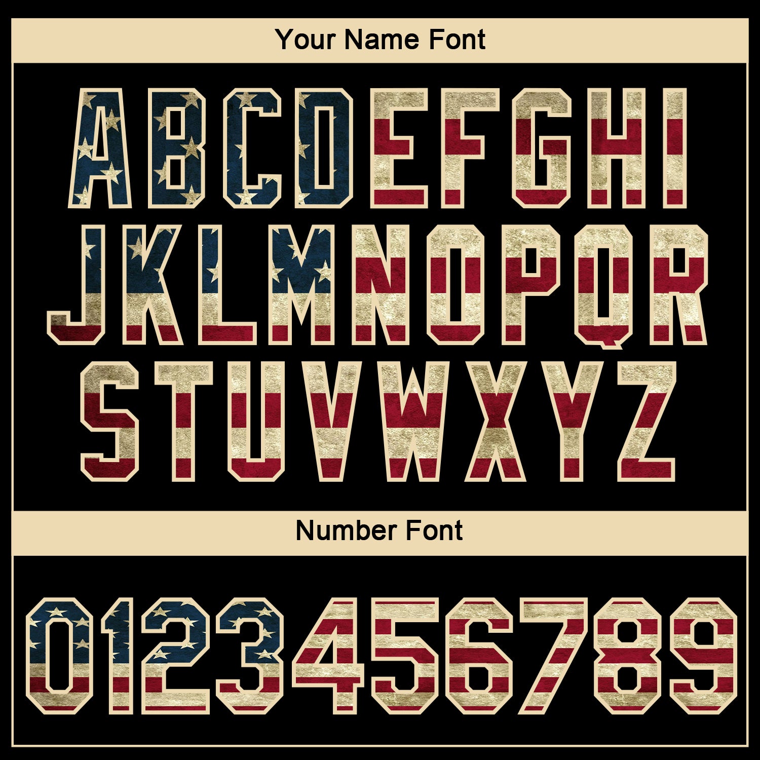 Custom Black Vintage USA Flag Crimson-Cream 3D Pattern Design Gradient Style Twinkle Star Performance T-Shirt