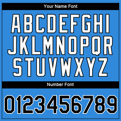 Custom Powder Blue Black-White 3D Pattern Design Gradient Style Twinkle Star Performance T-Shirt