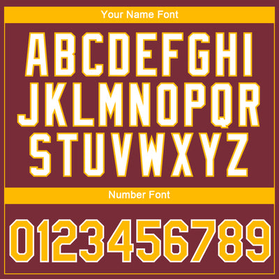 Custom Burgundy Gold-White 3D Pattern Design Gradient Style Twinkle Star Performance T-Shirt