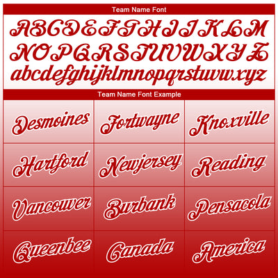 Custom White Red 3D Pattern Design Gradient Style Twinkle Star Performance T-Shirt