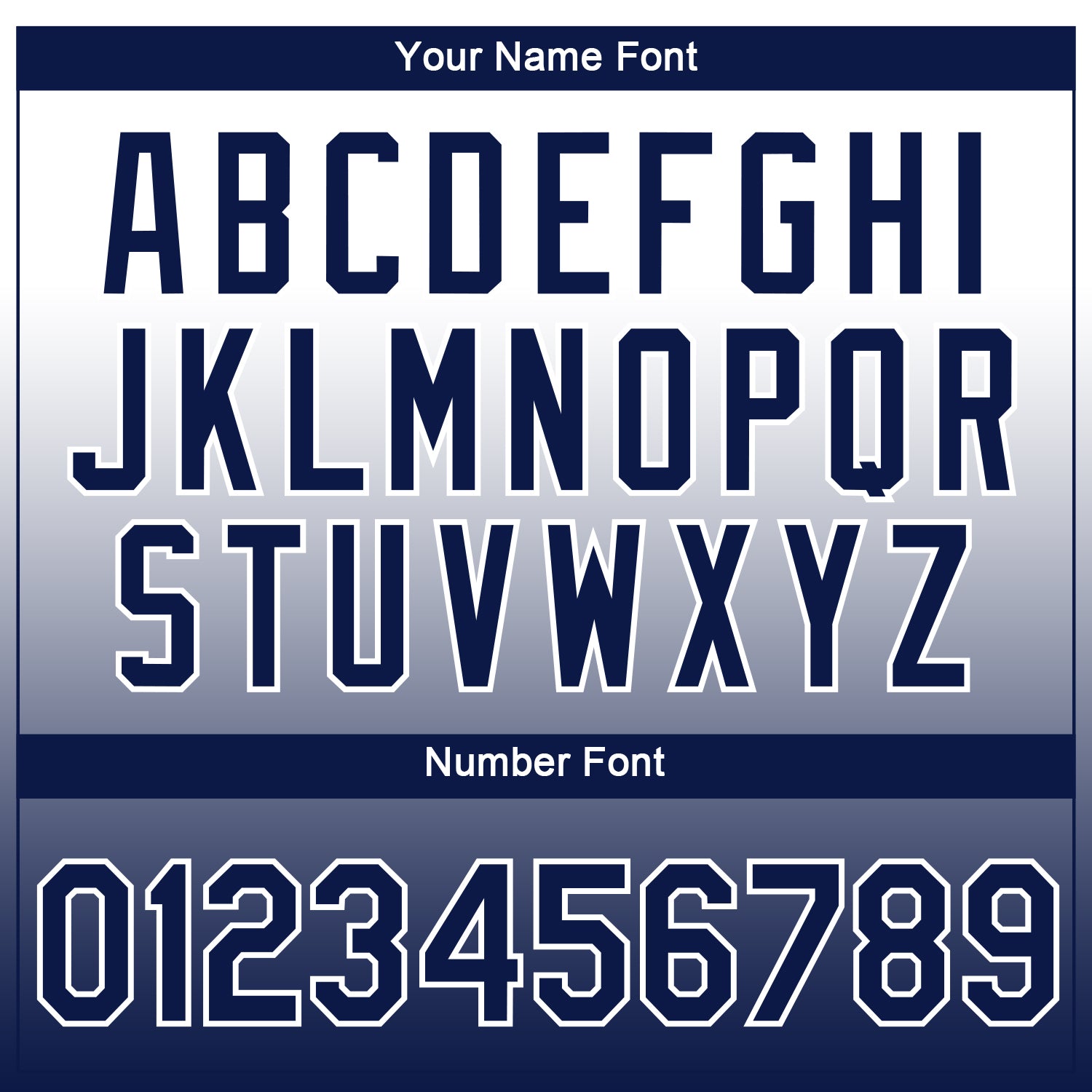 Custom White Navy 3D Pattern Design Gradient Style Twinkle Star Performance T-Shirt