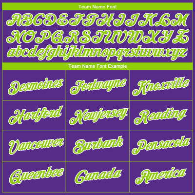 Custom Purple Neon Green-White 3D Pattern Design Gradient Style Twinkle Star Performance T-Shirt