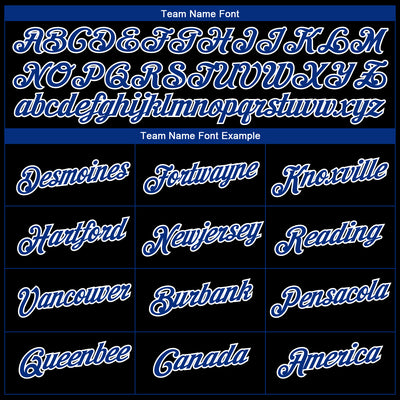 Custom Black Royal-White 3D Pattern Design Gradient Style Twinkle Star Performance T-Shirt